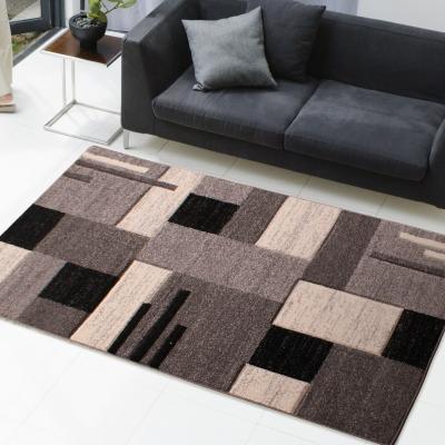 The Rug Seller Blocks Rugs in Dark Light Grey by Rugstyle&nbsp;150x210cm