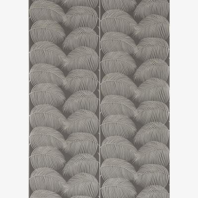 The Rug Seller Manila Wallpaper 213371 by Sanderson in Graphite Silver Grey&nbsp;Roll