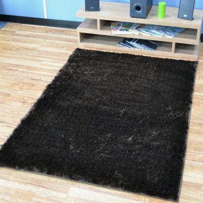 The Rug Seller Sheen Shaggy Rugs in Choco