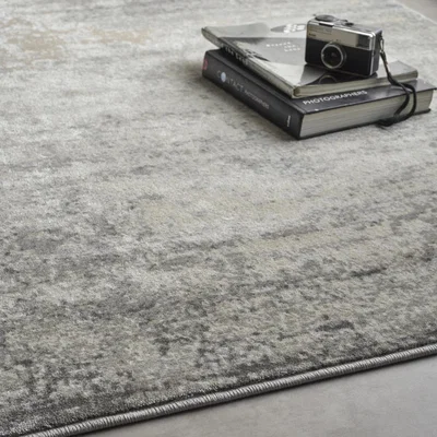 The Rug Seller Artic Poetic Reflection Modern Abstract Rugs in Grey&nbsp;120x170cm