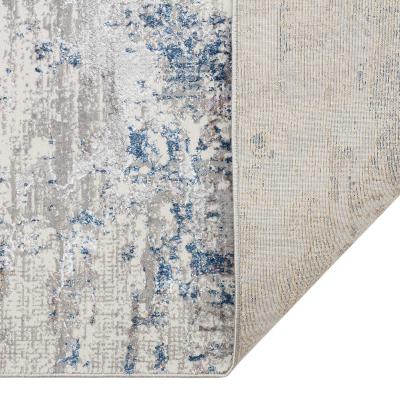 The Rug Seller Dalia DAL02 Abstract Rugs in Ivory Blue