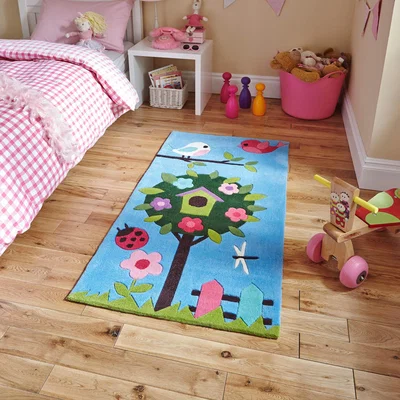 The Rug Seller Hong Kong HK4897 Blue Kids Rug