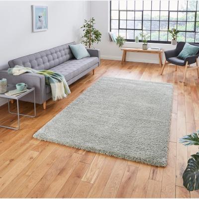 The Rug Seller Sierra 9000 Shaggy Rugs in Pastel Green