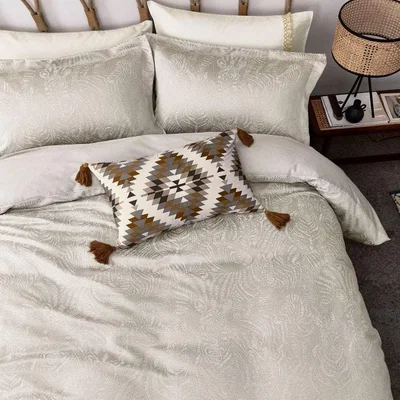 The Rug Seller Nirmala Bedding Duvet Cover and Pillowcase By Harlequin in Pebble grey&nbsp;74x48cm