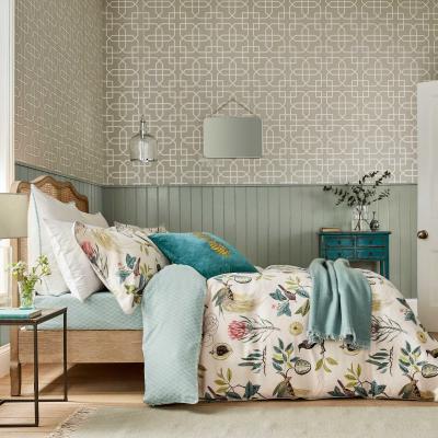 The Rug Seller Paradesia Designer Bedding Duvet Cover and Pillowcase By Sanderson in Orchid & Grey&nbsp;230x220cm