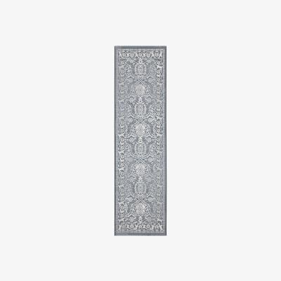The Rug Seller Victoriana Traditional Distressed Runner Rugs in Denim Beige&nbsp;67x240cm