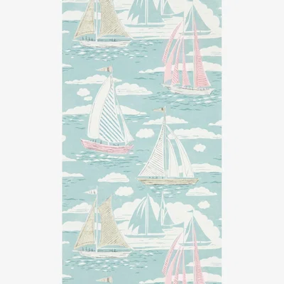 The Rug Seller Sailor Wallpaper 216573 by Sanderson in Sky BlueRoll