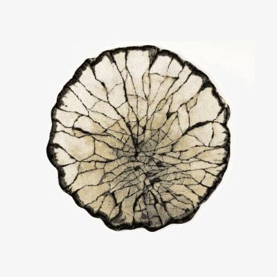 The Rug Seller Orosei 770 Circle Bath Mat in Beige by Abyss & Habidecor&nbsp;100x100cm
