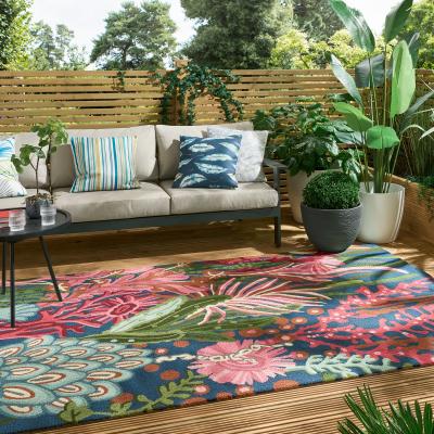 The Rug Seller Acropora Indoor Outdoor Rugs 442202 in Brazilian Rosewood Tree Canopy