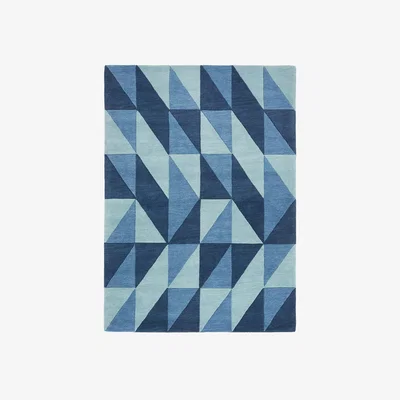 The Rug Seller Reef Flag Rugs RF04 in Blue