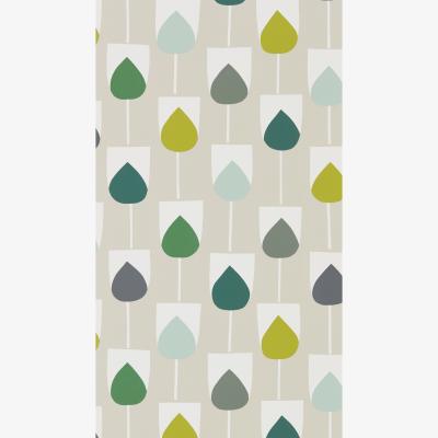 The Rug Seller Sula Tulips Wallpaper 111321 by Scion in Juniper Kiwi Hemp&nbsp;Roll