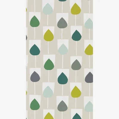 The Rug Seller Sula Tulips Wallpaper 111321 by Scion in Juniper Kiwi Hemp&nbsp;Roll