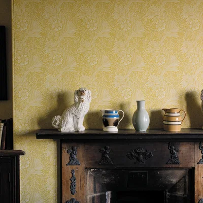 The Rug Seller Marigold Wallpaper 217091 by Morris & Co in Yellow&nbsp;Roll