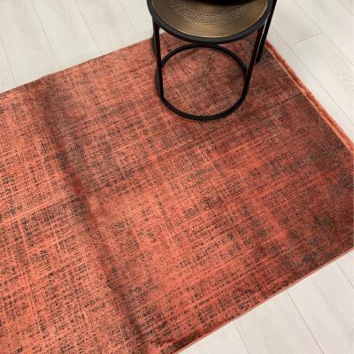 The Rug Seller Luxury Colore Rugs in Coral Orange