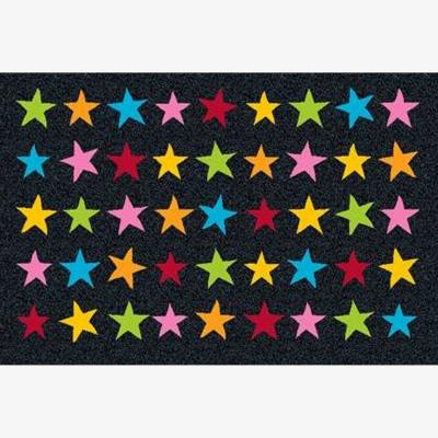 The Rug Seller Stars Washable Floor Mats in Multicolour&nbsp;50x75cm