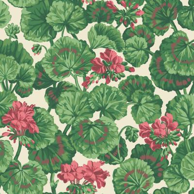 The Rug Seller Geranium Wallpaper 11034 by Cole & Son in Parchment WhiteRoll