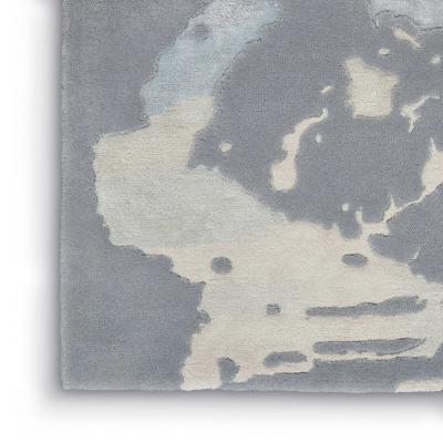 The Rug Seller Prismatic PRS19 Abstract Wool Rugs in SFMSL Grey Blue&nbsp;168x226cm