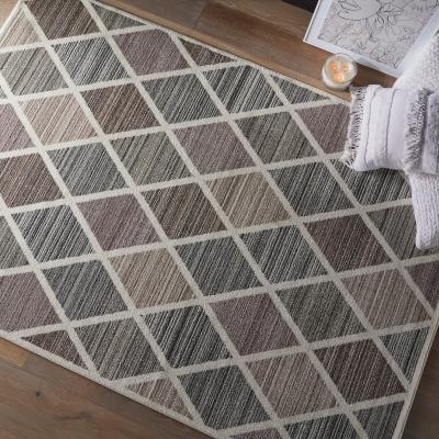 The Rug Seller Sanford 525X Geometric Diamond Modern Rug In Multi160x230cm