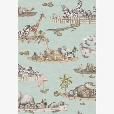 The Rug Seller Zambezi Wallpaper 14063 by Cole & Son in Seafoam BlueRoll