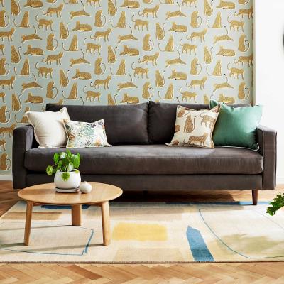The Rug Seller Composition Contemporary Wool Rugs by Scion in 023706 Papaya