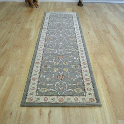 The Rug Seller Noble Art Traditional Bordered Runner Rugs 6529 491 in Green&nbsp;67x240cm