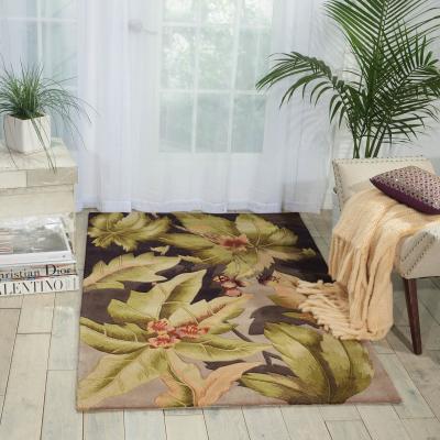 The Rug Seller Nourison Tropics Rugs TS03 Plum107x168cm