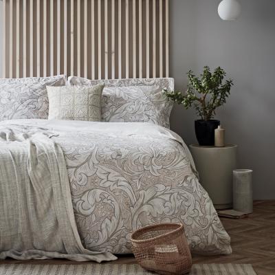 The Rug Seller Pure Bachelors Bedding Duvet Cover and Pillowcase By Morris & Co in Sea Pink&nbsp;140x200cm