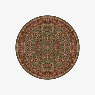 The Rug Seller Kashqai Traditional Persian Circle Rugs 4362 400 in Green200x200cm
