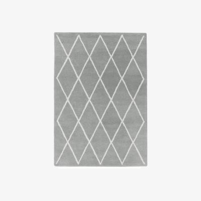 The Rug Seller Albany Diamond Rugs in Silver&nbsp;160x230cm