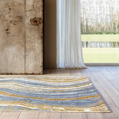 The Rug Seller Moda 47124 GC992 Marble Rugs in Blue Gold