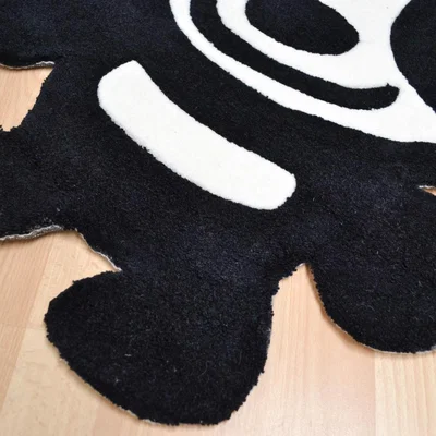 The Rug Seller Panda Rugs in Black