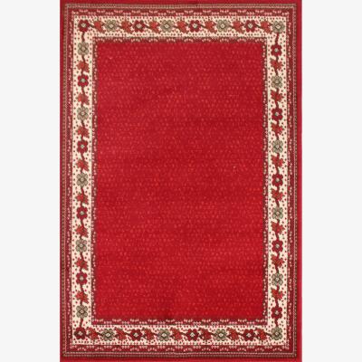 The Rug Seller Valencia Plain Bordered Rugs in Red&nbsp;80x150cm