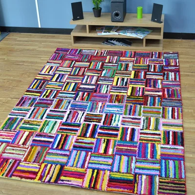The Rug Seller Cotton Chindi Sunshine Multicoloured Rugs 04&nbsp;160x230cm
