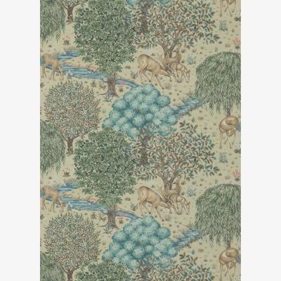 The Rug Seller The Brook Wallpaper Panel 214888 by Morris & Co in Linen Beige&nbsp;Panel