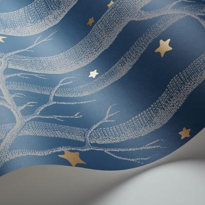 The Rug Seller Woods & Stars Wallpaper 11052 by Cole & Son in Midnight BlueRoll