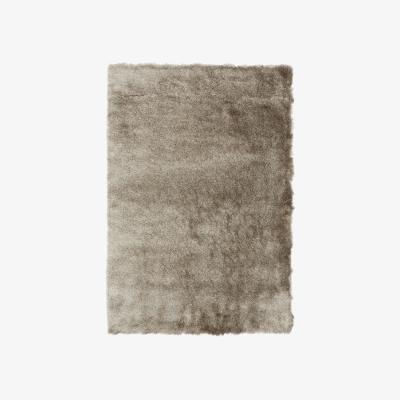 The Rug Seller Whisper Shiney Shaggy Rugs in Mocha