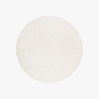 The Rug Seller City Glam Shaggy Round Rugs 80412 060 by Esprit in White