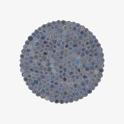 The Rug Seller Round rugs by Ana & Noush in Blue