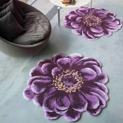 The Rug Seller Luxury Fiore Round Bath Mat 400 by Abyss & Habidecor&nbsp;125x125cm