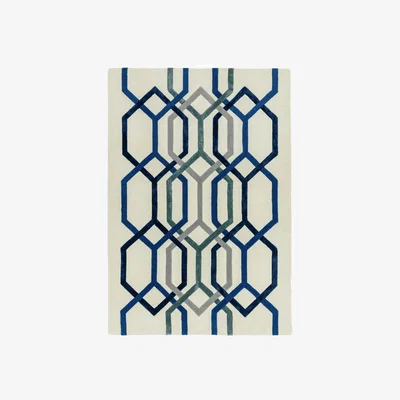 The Rug Seller Matrix Hexagon MAX65 Rugs in White