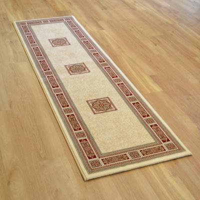 The Rug Seller Da Vinci Traditional Bordered 57801 6414 Runner Rugs in Cream Red&nbsp;67x330cm