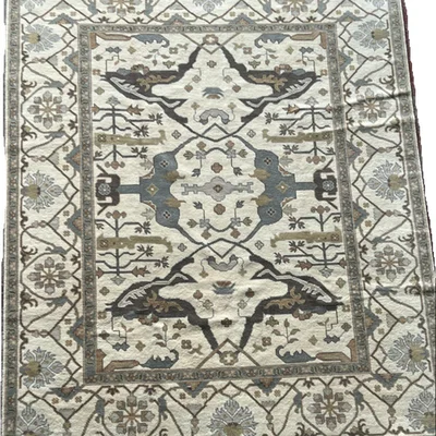The Rug Seller Oushak 60 Traditional Hand Knotted Wool Rug in Beige250x308cm