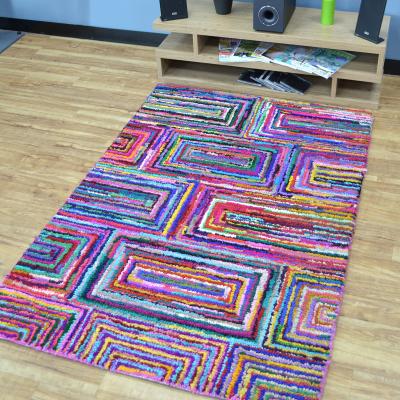 The Rug Seller Cotton Chindi Galaxy Multicoloured Rugs 04&nbsp;120x170cm