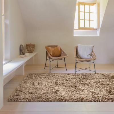 The Rug Seller Uni Adore Shaggy Rugs 207 001 610 in Gold by Ligne Pure