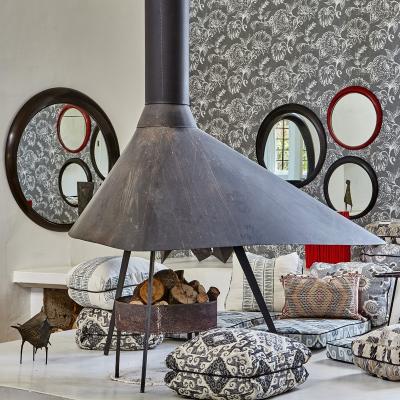 The Rug Seller Sorbati Round Mirror by William Yeoward in Faux Bronze&nbsp;122x122cm