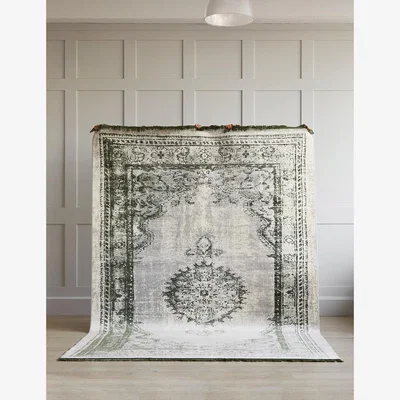 Rose & Grey Extra Large Renaissance Rug - Olive Green