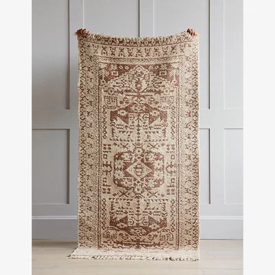 Rose & Grey Wowe Beige Patterned Runner Rug