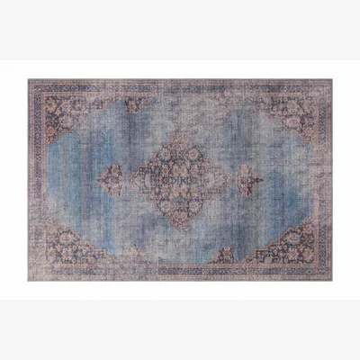 Sofa.com Jaipur Small Rug in Blue Sapphire - sofa.com