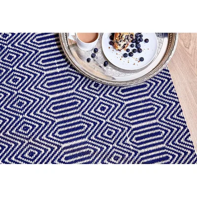 Sofa.com Bengal Small Rug in Blue - sofa.com