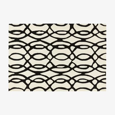 Sofa.com Tanga Medium Rug in Jet - sofa.com